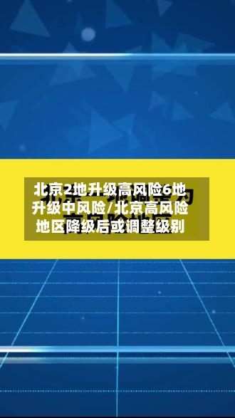 北京2地升级高风险6地升级中风险/北京高风险地区降级后或调整级别-第2张图片