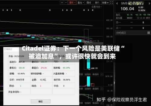 Citadel证券：下一个风险是美联储“被迫加息”，或许很快就会到来
