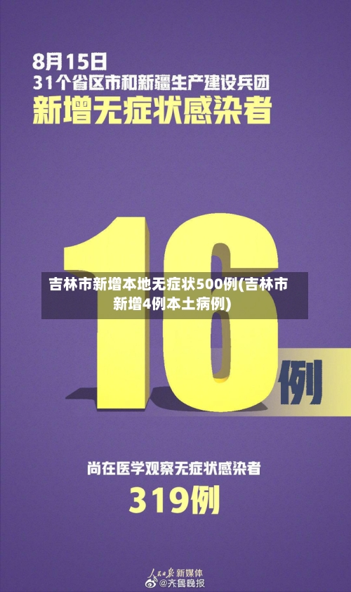 吉林市新增本地无症状500例(吉林市新增4例本土病例)