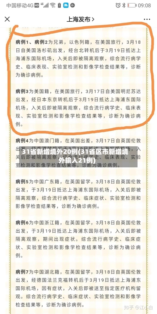 31省新增境外20例(31省区市新增境外输入21例)-第2张图片