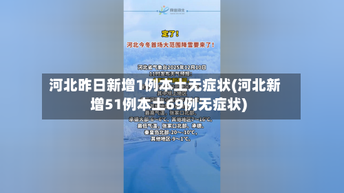 河北昨日新增1例本土无症状(河北新增51例本土69例无症状)-第2张图片