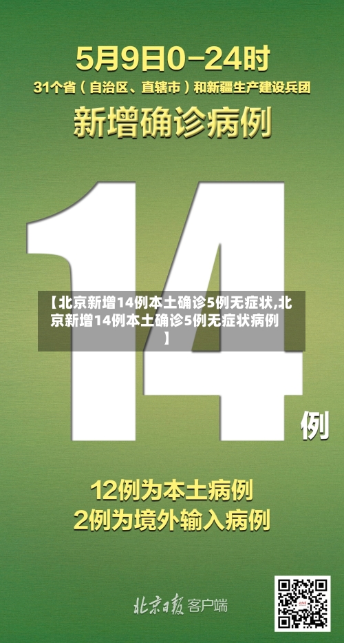【北京新增14例本土确诊5例无症状,北京新增14例本土确诊5例无症状病例】