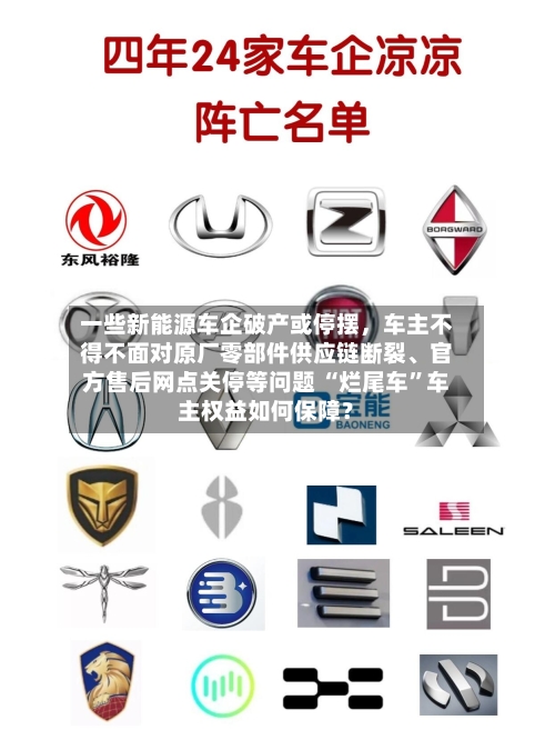 一些新能源车企破产或停摆，车主不得不面对原厂零部件供应链断裂	、官方售后网点关停等问题 “烂尾车	”车主权益如何保障？-第2张图片