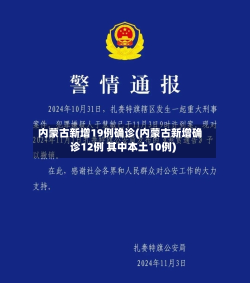 内蒙古新增19例确诊(内蒙古新增确诊12例 其中本土10例)