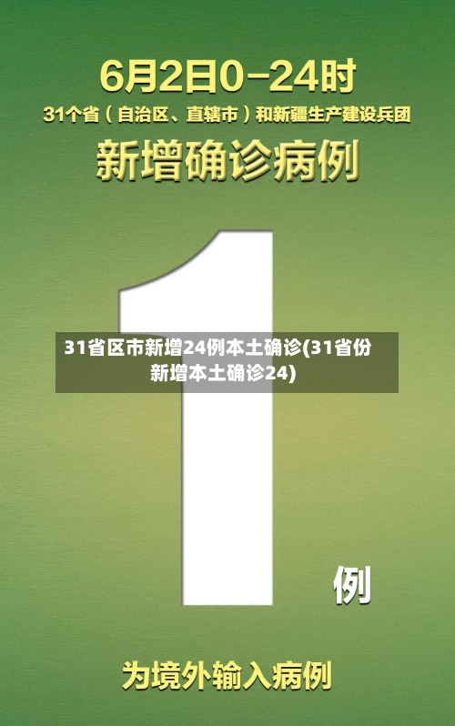 31省区市新增24例本土确诊(31省份新增本土确诊24)