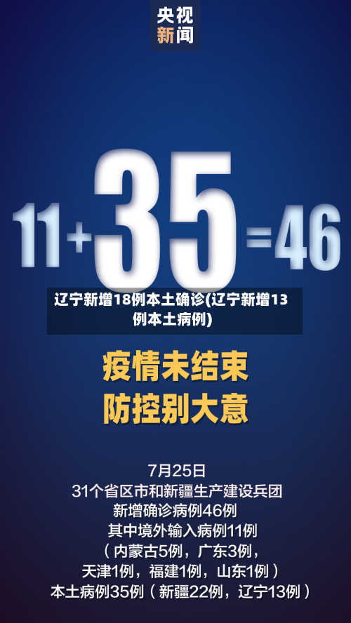 辽宁新增18例本土确诊(辽宁新增13例本土病例)