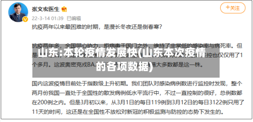 山东:本轮疫情发展快(山东本次疫情的各项数据)-第3张图片