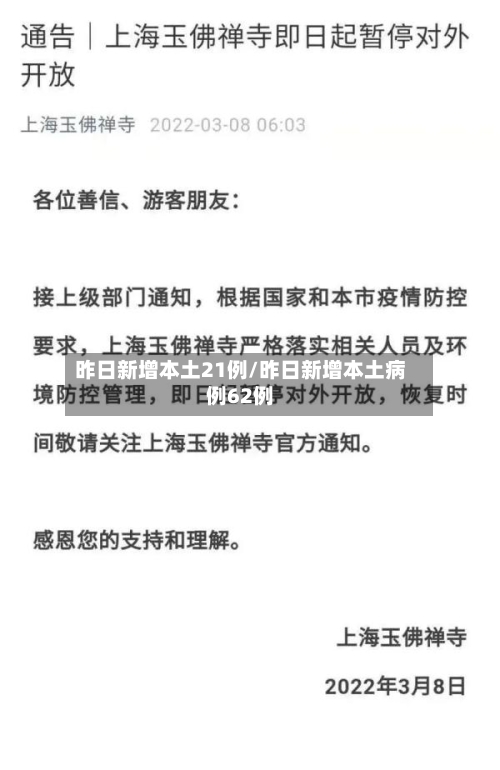 昨日新增本土21例/昨日新增本土病例62例-第2张图片
