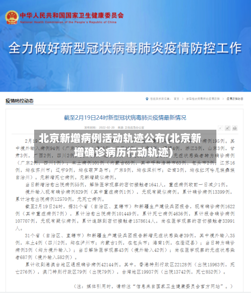 北京新增病例活动轨迹公布(北京新增确诊病历行动轨迹)-第2张图片