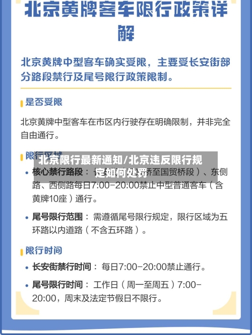 北京限行最新通知/北京违反限行规定如何处罚-第2张图片