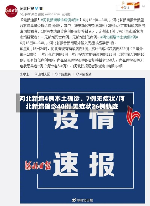 河北新增4例本土确诊、7例无症状/河北新增确诊40例 无症状26例轨迹