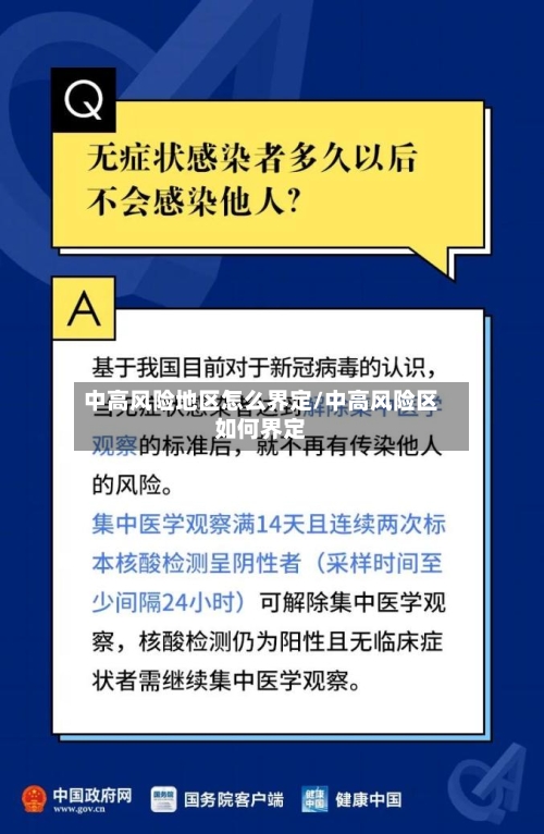 中高风险地区怎么界定/中高风险区如何界定