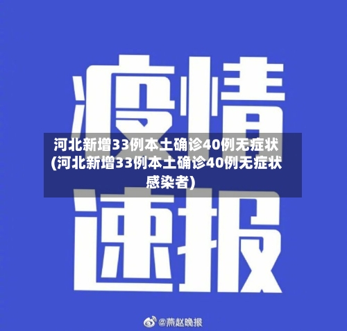 河北新增33例本土确诊40例无症状(河北新增33例本土确诊40例无症状感染者)-第2张图片