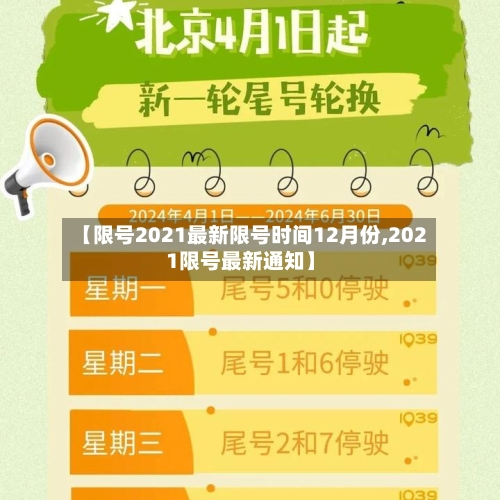 【限号2021最新限号时间12月份,2021限号最新通知】-第1张图片
